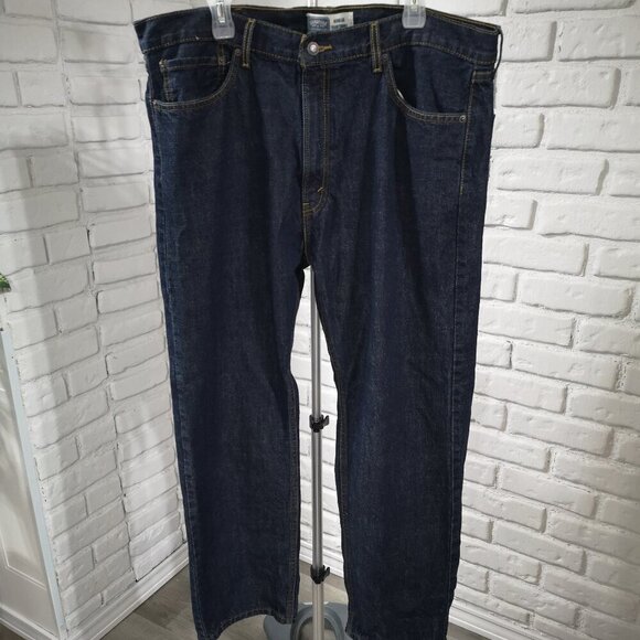 Signature by Levi Strauss Men's Size 40/30 Dark Wash Straight Leg Jeans - Picture 1 of 13